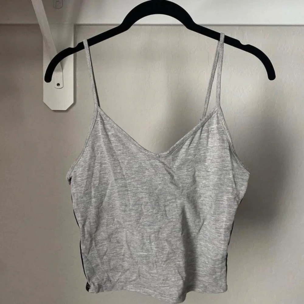 Everyday Grey V-Neck Spaghetti Strap Tank Top